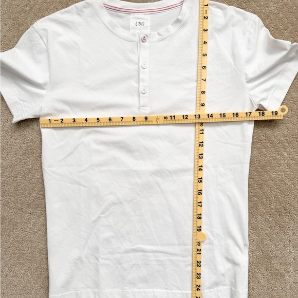 ZINO VIZO (NWT) Men’s White Soft 3 Cotton Blend 3 Button T-Shirt-SMALL - Picture 8 of 8